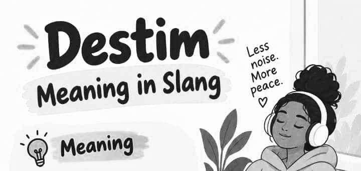 Destim Meaning in Slang: The Quiet Little Word People Use When Everything Feels Too Loud