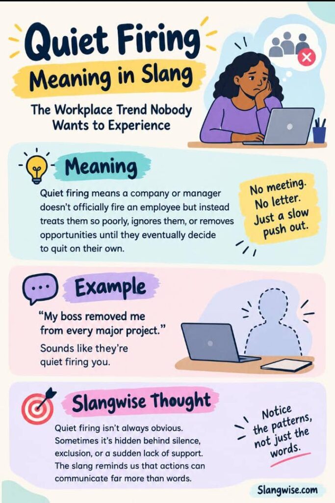 Quiet Firing Meaning in Slang: The Workplace Trend Nobody Wants to Experience